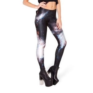 Blackmilk Black galaxy leggings